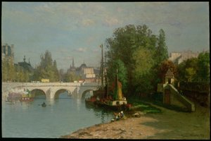 Pont du Carrousel, 1895 by John Joseph Enneking