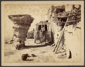 Dance Rock at Walpi Pueblo, Arizona by John K. Hillers