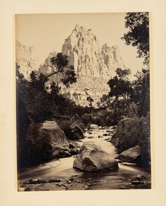Eagle Crag, Rio Virgin, Utah by John K. Hillers