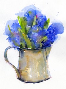 Hyacinth in pitcher, 2014 by John Keeling