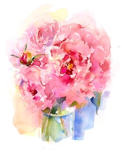 Peony bouquet, 2016