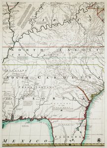 A map of the British and French dominions in North America with the roads, distances, limits and extent of the settlements, humbly inscribed to the Right Honourable the Earl of Halifax and the other Right Honourable the Lords Commissioners for Trade & Plan