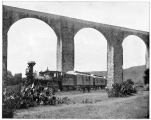 Aqueduct Near Queretaro, Mexico, Late 19th Century by John L. Stoddard