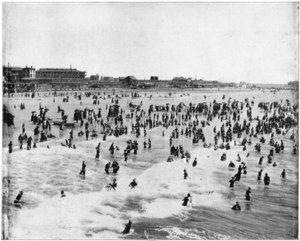 Beach at Atlantic City, New Jersey, USA, late 19th century