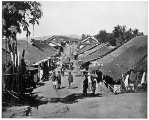 Village near Calcutta, India, late 19th century