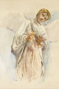 Adoring Angel - Study for the Ascension Mural