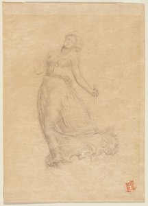 Allegorical Female Figure by John La Farge or Lafarge