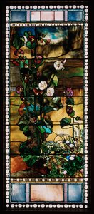 Hollyhocks by John La Farge or Lafarge