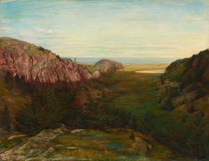 The Last Valley - Paradise Rocks by John La Farge or Lafarge