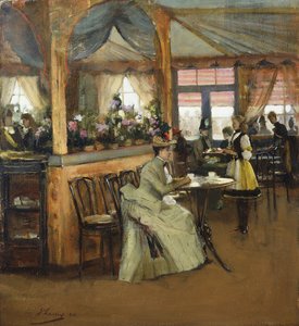 A Cup of Chocolate by John Lavery