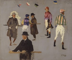 Jockeys and Owners at Epsom by John Lavery