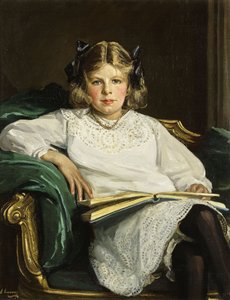 Portrait of Betty, Three-Quarter Length Seated, Reading a Book