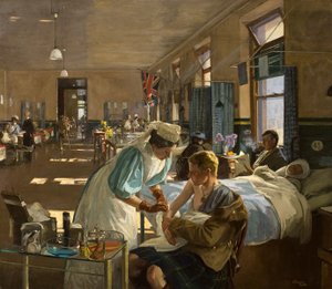 The First Wounded in London Hospital, August 1914