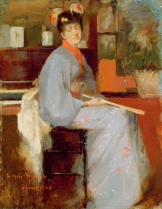 Woman in Japanese Dress, 1883 by John Lavery