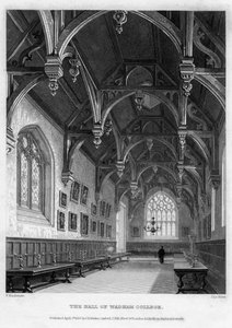 The Hall of Wadham College, Oxford University, 1836