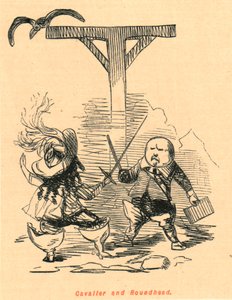 Cavalier and Roundhead by John Leech