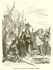 Coronation of Henry VII on the Field of Battle by John Leech