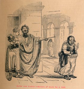 Debtor and Creditor - Seizure of Goods for a Debt, 1852 by John Leech