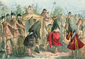 Georgy Porgy the First Going Out for a Ride in His State Coachy Poachy by John Leech