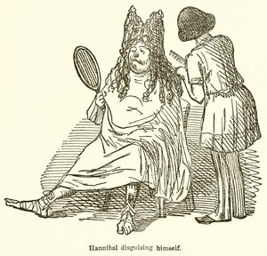 Hannibal Disguising himself by John Leech
