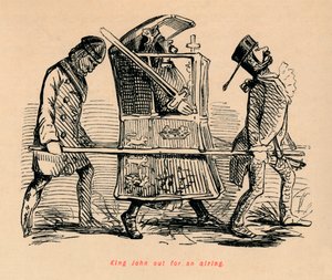 King John out for an airing, c1860