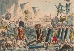 Landing of Julius Caesar, 1850 by John Leech