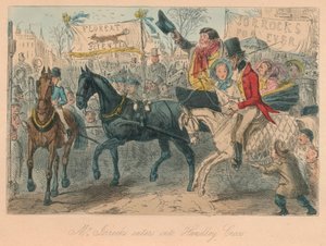Mr. Jorrocks Enters into Handley Cross by John Leech