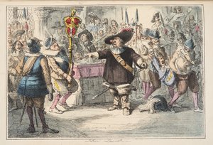 Take away that Bauble, Cromwell dissolving the Long Parliament, from The Comic History of England