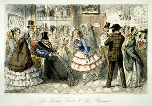Taking the Waters at Handley Spa, 1845 by John Leech