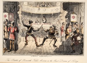 The Battle of Bosworth Field: A Scene from the Great Drama of History, from The Comic History of England