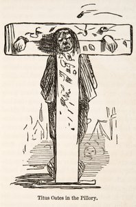 Titus Oates in the Pillary, from The Comic History of England