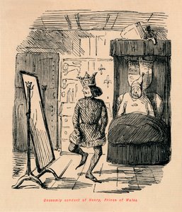 Unseemly conduct of Henry, Prince of Wales, c1860 by John Leech