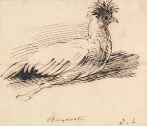 A Hen by John Linnell