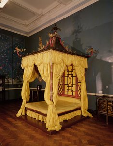 Four Poster Bed, in the Chinese style, 1750s