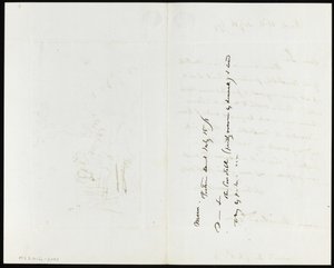Letter to James Muirhead