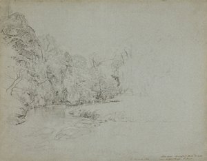Pike Pool, Beresford Hall, Derbyshire by John Linnell