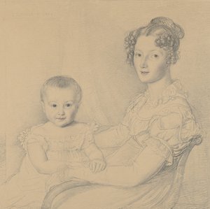 Portrait of a Mother and Child by John Linnell