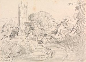 Widecombe Village by John Linnell