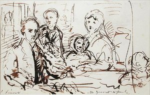 William Albin Garratt and Family by John Linnell