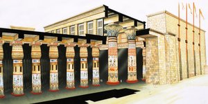 A reconstruction of part of the Hypostyle Hall