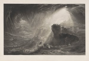 Joshua Commands the Sun to Stand Still, Proof Before Text by John Martin
