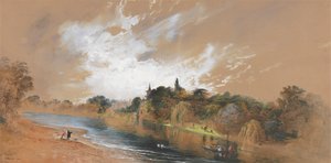 The Banks of the Thames, Opposite Pope