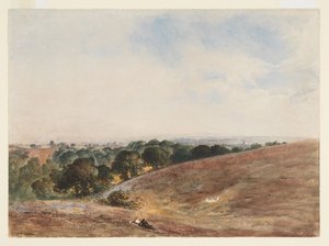 View on the South Downs by John Martin