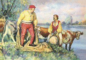 Big Claus and Little Claus by John Millar Watt