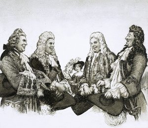 In the Time of Louis XIV of France, Gentlemen Wore Immense Wigs by John Millar Watt