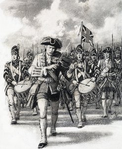 Marching into battle by John Millar Watt