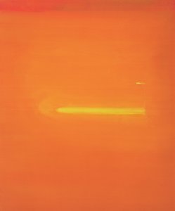 Orange Interior with Figure by John Miller