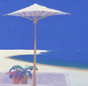 Yacht Passing the Terrace