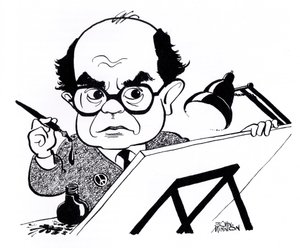 Vicky (Victor Weisz), caricature