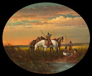 A Halt on the Prairie for a Smoke